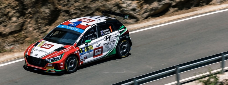 Hayden Paddon, with number one in the 48 Rally Islas Canarias